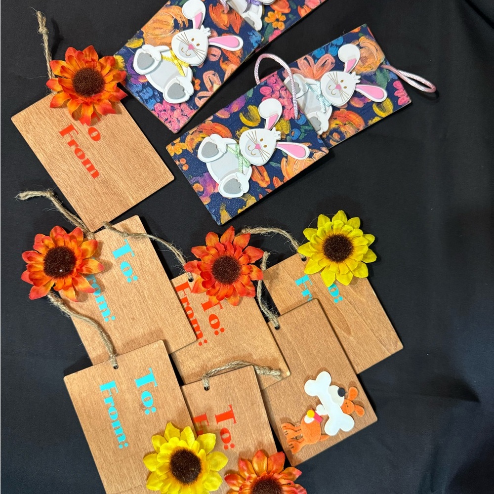 Wooden gift tags